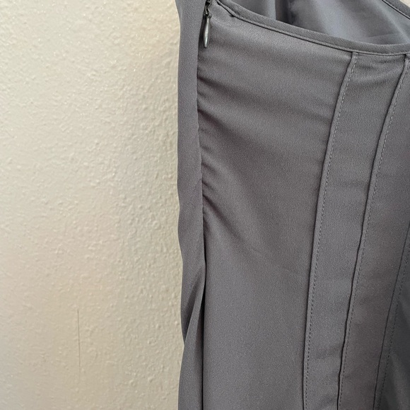 Banana Republic Slate Crepe Strappy Formal Maxi Dress - Picture 6 of 13